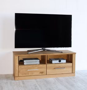 TV-Lowboard 114x45x40cm PALERMO Wildeiche natur geölt TV-Lowboard 114x45x40cm PALERMO Wildeiche natur geölt