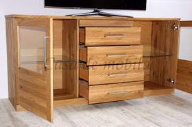 Massivholz kommode 172x82x45cm PALERMO Wildeiche massiv natur geölt Casa de mobila Goslar