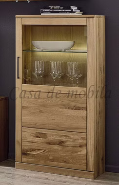 schrank mit glastür schmal 1-türig rechts PALERMO 69x143x40cm Wildeiche massiv natur geölt Casa de mobila Goslar Massivholz schrank mit glastür schmal 1-türig rechts PALERMO 69x143x40cm Wildeiche massiv natur geölt Casa de mobila Goslar