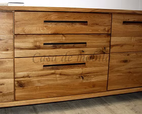 Sideboard 200x83x42cm SOUL Balkeneiche massiv geoelt Sideboard 200x83x42cm SOUL Balkeneiche massiv geoelt