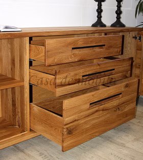 Sideboard 200x83x42cm SOUL Balkeneiche massiv geoelt Sideboard 200x83x42cm SOUL Balkeneiche massiv geoelt