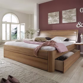 Schubladenbett 100x200 Beine 4 Komforthöhe Kopfteil 1 1 Seitenschublade Kernbuche geölt stabverleimt Schubladenbett 100x200 Beine 4 Komforthöhe Kopfteil 1 1 Seitenschublade Kernbuche geölt stabverleimt
