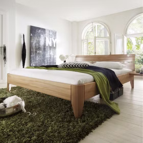 Bett 100x200 Beine 1 Normalhöhe Kopfteil 2 Kernbuche geölt stabverleimt Bett 100x200 Beine 1 Normalhöhe Kopfteil 2 Kernbuche geölt stabverleimt