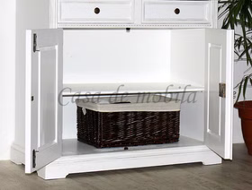Buffetschrank 105x195x50cm Fichte 2farbig antikweiß / antik Buffetschrank 105x195x50cm Fichte 2farbig antikweiß / antik