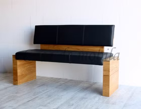 Echtholz Küchenbank mit Lehne Leder Colorado anthrazit ACERRO 180x82x56cm rustikale Asteiche massiv natur geölt Wimmer Casa de mobila Echtholz Küchenbank mit Lehne Leder Colorado anthrazit ACERRO 180x82x56cm rustikale Asteiche massiv natur geölt Wimmer Casa de mobila