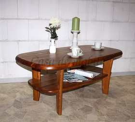 Massivholz Couchtisch Oval mit Ablage 116x48x62cm ESBJERG Kiefer massiv kirschfarben lackiert Casa de mobila Goslar Massivholz Couchtisch Oval mit Ablage 116x48x62cm ESBJERG Kiefer massiv kirschfarben lackiert Casa de mobila Goslar