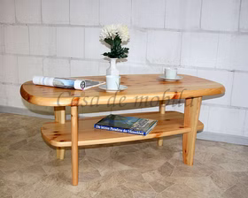 Massivholz Couchtisch Oval mit Ablage ESBJERG 116x48x62cm Kiefer massiv natur lackiert Casa de mobila Goslar Massivholz Couchtisch Oval mit Ablage ESBJERG 116x48x62cm Kiefer massiv natur lackiert Casa de mobila Goslar
