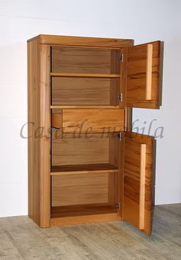 Geschirrschrank HORIZONT 71x137x40cm Kernbuche massiv natur geölt Rechtsanschlag Casa de mobila Goslar Geschirrschrank HORIZONT 71x137x40cm Kernbuche massiv natur geölt Rechtsanschlag Casa de mobila Goslar