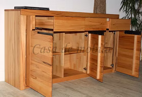 Sideboard 173x94x45cm HORIZONT Kernbuche massiv natur geölt Metallgriffe Geschirrkommode 173x94x45cm HORIZONT Kernbuche massiv natur geölt Metallgriffe Casa de mobila Goslar