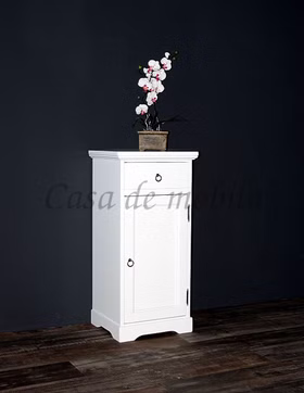Flurkommode schmal Decor 44x90x38cm Pappel massiv weiß lackiert Casademobila Goslar Flurkommode schmal Decor 44x90x38cm Pappel massiv weiß lackiert Casademobila Goslar