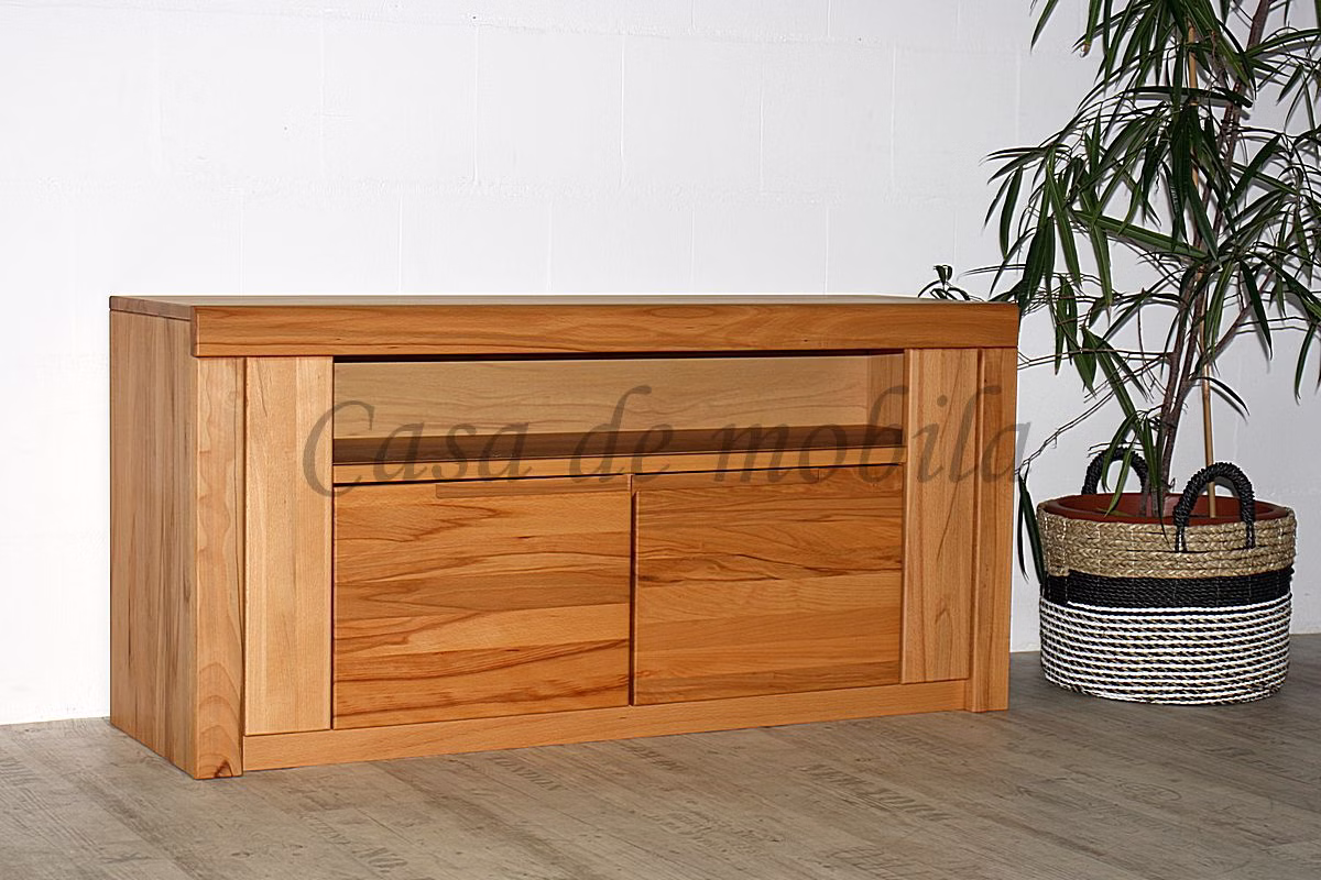 TV-Schrank hohe Schubladen 128x62x40cm HORIZONT Kernbuche massiv geölt Massivholz TV-tisch hoch mit Schubladen HORIZONT 128x62x40cm buche massiv natur geölt casa de mobila Goslar