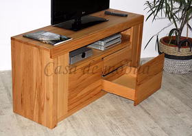 TV-Schrank hohe Schubladen 128x62x40cm HORIZONT Kernbuche massiv geölt Massivholz TV-möbel hoch mit Schubladen HORIZONT 128x62x40cm buche massiv natur geölt casa de mobila Goslar