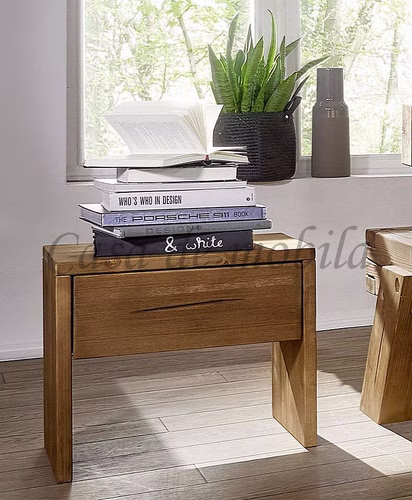 Massivholz Nachtkommode Höhe 46 cm Kiefer massiv gebeizt & geölt eichefarben casademobila Goslar Massivholz Nachtkommode Höhe 46 cm Kiefer massiv gebeizt & geölt eichefarben casademobila Goslar