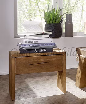 Massivholz Nachttisch Höhe 46 cm Kiefer massiv gebeizt & geölt eichefarben casademobila Goslar Massivholz Nachttisch Höhe 46 cm Kiefer massiv gebeizt & geölt eichefarben casademobila Goslar