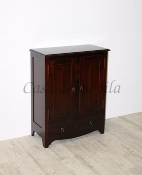 Massivholz Badschrank 78x100x37cm AQUA Pappel massiv wenge kolonialstil lackiert Casa de mobila Goslar