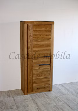 Schrank 71x170x40cm links HORIZONT Wildeiche massiv natur geölt