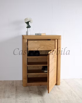 Massivholz Schuhkommode Rechts HORIZONT 71x94x40cm eiche massiv natur geölt Casa de mobila Goslar Massivholz Schuhkommode Rechts HORIZONT 71x94x40cm eiche massiv natur geölt Casa de mobila Goslar
