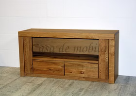 TV-Lowboard 128x62x40cm HORIZONT Wildeiche massiv natur geölt TV-Lowboard 128x62x40cm HORIZONT Wildeiche massiv natur geölt