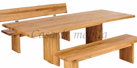 Esstisch erweiterbar 160-240x75x90 Wildeiche natur geölt Esstisch erweiterbar 160-240x75x90 Wildeiche natur geölt