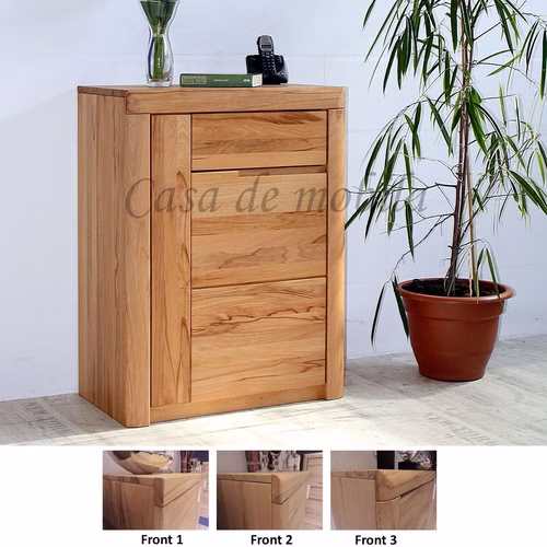 Schuhkommode 71x94x40cm links HORIZONT Kernbuche geölt Massivholz Schuhkommode links mit Holzgriffe HORIZONT 71x94x40cm Kernbuche massiv natur geölt Casa de mobila Goslar