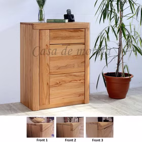 Schuhkommode 71x94x40cm links HORIZONT Kernbuche geölt Massivholz Schuhkommode links mit Holzgriffe HORIZONT 71x94x40cm Kernbuche massiv natur geölt Casa de mobila Goslar