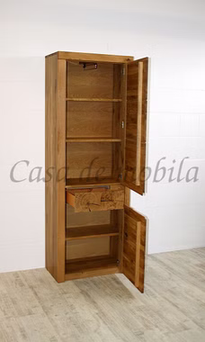 Schrank 71x203x40cm HORIZONT Ureiche massiv geölt Hirnholz Schrank 71x203x40cm HORIZONT Ureiche massiv geölt Hirnholz