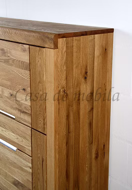 Highboard 115x137x40cm HORIZONT Wildeiche massiv natur geölt Highboard 115x137x40cm HORIZONT Wildeiche massiv natur geölt