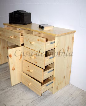 Massivholz anrichte mit schubladen MARIO Kiefer massiv natur lackiert casademobila Goslar