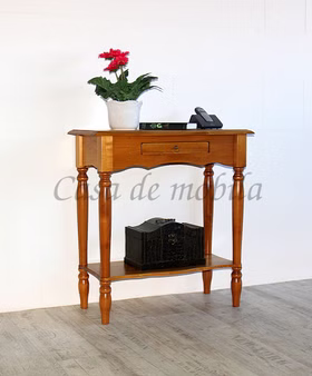 Massivholz Konsolentisch mit ablage VARESE 74x79x33cm honigfarben lackiert Casa de mobila Goslar Massivholz Konsolentisch mit ablage VARESE 74x79x33cm honigfarben lackiert Casa de mobila Goslar