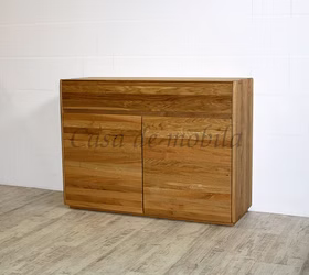 Sideboard 120x88x42cm NYON 2türig rustikale Asteiche natur geölt gerundete Form Sideboard 120x88x42cm NYON 2türig rustikale Asteiche natur geölt gerundete Form