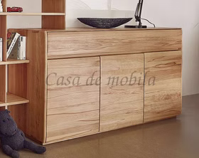 Sideboard 178x88x42cm NYON 3türig Rotkernbuche natur geölt gerundete Form Sideboard 178x88x42cm NYON 3türig Rotkernbuche natur geölt gerundete Form