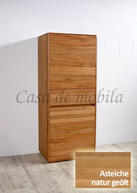 Highboard 62x151x42cm NYON rustikale Asteiche natur geölt gerundete Form