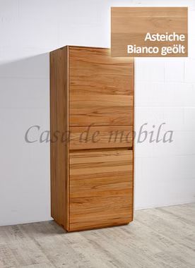 Highboard 62x151x42cm NYON rustikale Asteiche Bianco geölt gerundete Form
