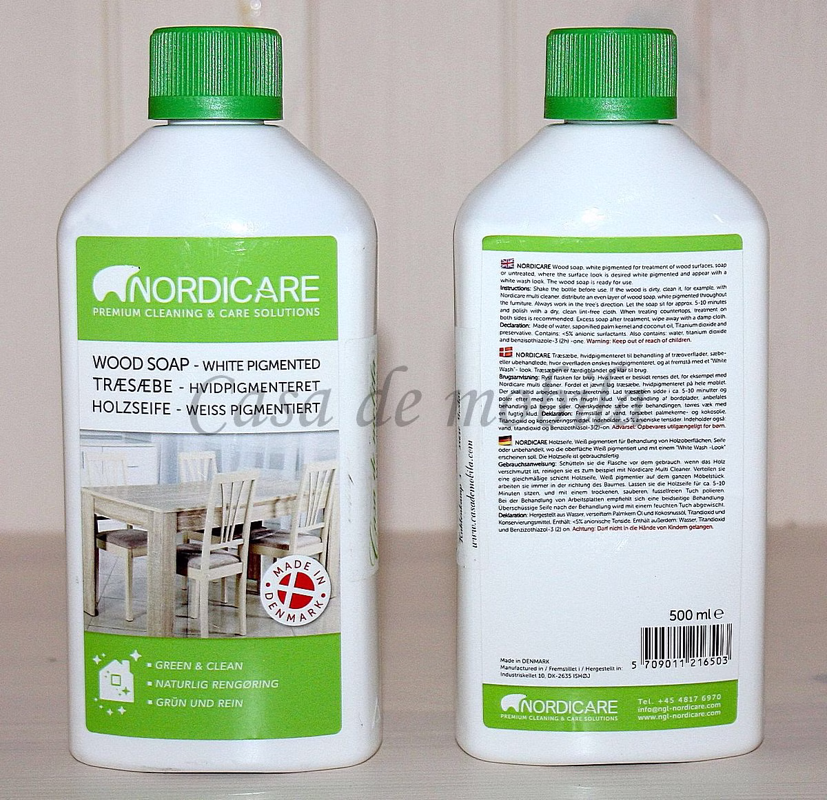 Holz-Seife weiß pigmentiert NORDICARE 500ml Holz-Seife weiß pigmentiert NORDICARE 500ml
