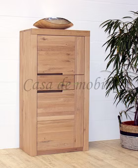 Wohnzimmer-schrank 71x137x40cm HORIZONT Wildeiche massiv Bianco geölt Casa de mobila Goslar Wohnzimmer-schrank 71x137x40cm HORIZONT Wildeiche massiv Bianco geölt Casa de mobila Goslar