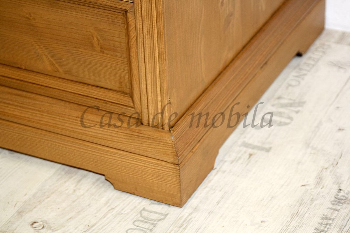 Kleiderschrank 120x190x56cm VICTORIA Fichte antik gewachst Einteilung Kleiderschrank 120x190x56cm Fichte antik gewachst