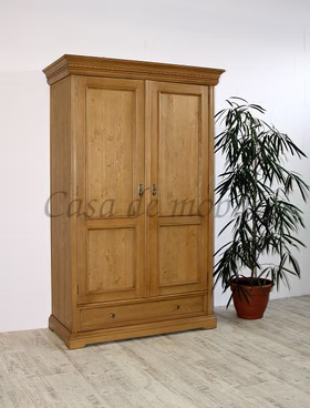 Kleiderschrank 120x190x56cm VICTORIA Fichte antik gewachst Einteilung Massivholz Dielenschrank Victoria 120x190x56cm Fichte massiv antik gewachst Casa de mobila Goslar