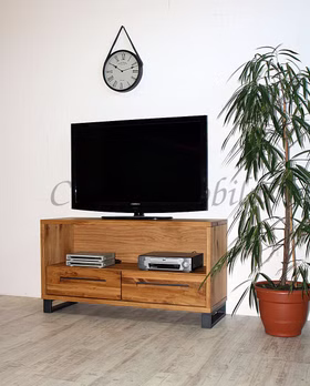 Massivholz TV-Schrank hoch mit metallbeine SOUL 121x65x42cm Balkeneiche rustikal massiv geölt Casademobila Goslar Massivholz TV-Schrank hoch mit metallbeine SOUL 121x65x42cm Balkeneiche rustikal massiv geölt Casademobila Goslar