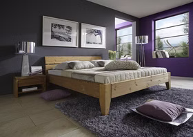 Bett 140x220 Beine 2 Normalhöhe Kopfteil 2 Kiefer gelaugt geölt Bett 140x220 Beine 2 Normalhöhe Kopfteil 2 Kiefer gelaugt geölt