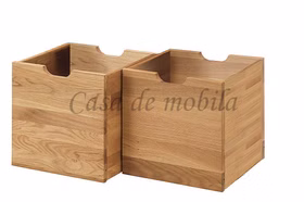 Spielzeug-Kisten 38x37x36cm GOMMA 2er Set Wildeiche massiv geölt Spielzeug-Kisten 38x37x36cm GOMMA 2er Set Wildeiche massiv geölt