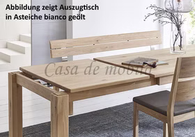 kleine tisch massivholz ausziehbar IDEAL ab.120 cm rustikale Asteiche massiv bianco geölt Casa de mobila Goslar kleine tisch massivholz ausziehbar IDEAL ab.120 cm rustikale Asteiche massiv bianco geölt Casa de mobila Goslar