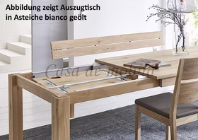 tisch klein gestell ausziehbar IDEAL ab.120 bis 240 cm rustikale Asteiche massiv bianco geölt Casa de mobila Goslar tisch klein gestell ausziehbar IDEAL ab.120 bis 240 cm rustikale Asteiche massiv bianco geölt Casa de mobila Goslar