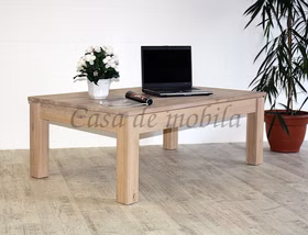 Couchtisch mit Schublade MÜNSTERLAND Wildeiche massiv Bianco geölt Couchtisch mit Schublade MÜNSTERLAND Wildeiche massiv Bianco geölt