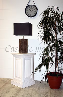 Spanische holzsäule deko Landhaus höhe 70 cm PINEA Pinie massiv weiss casademobila Goslar Spanische holzsäule deko Landhaus höhe 70 cm PINEA Pinie massiv weiss casademobila Goslar