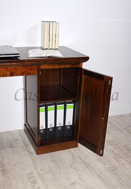 Schreibtisch 135x78x48cm TOSCANA Pappel lackiert