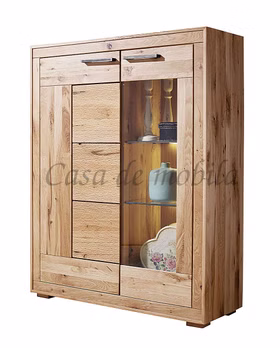 Highboard 103x135x40 cm Wildeiche natur geölt & sandgestrahlt Highboard 103x135x40 cm Wildeiche natur geölt & sandgestrahlt