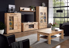 Highboard 103x135x40 cm Wildeiche natur geölt & sandgestrahlt Highboard 103x135x40 cm Wildeiche natur geölt & sandgestrahlt