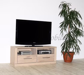 Massivholz Fernsehkommode klein PALERMO 114x45x40cm Wildeiche massiv weiß Bianco geölt Massivholz Fernsehkommode klein PALERMO 114x45x40cm Wildeiche massiv weiß Bianco geölt