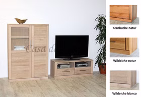 Massivholz Wohnwand klein PALERMO 216x143x40cm kernbuche, wildeiche massiv natur oder bianco geölt, 7171 22+24 KB GM Casa de mobila Goslar Massivholz Wohnwand klein PALERMO 216x143x40cm kernbuche, wildeiche massiv natur oder bianco geölt, 7171 22+24 KB GM Casa de mobila Goslar