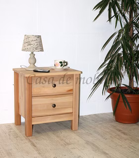 Massivholz Nachtkommode 46x49x36cm ANTON Kernbuche massiv natur geölt casademobila Massivholz Nachtkommode 46x49x36cm ANTON Kernbuche massiv natur geölt casademobila